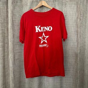 Massachusetts Lottery Red Keno Shirt - Large (L) - Mass Lottery